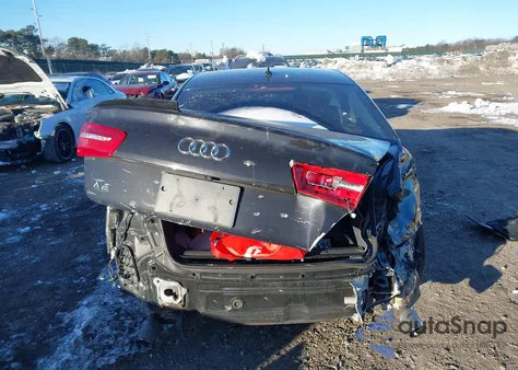 2014 Audi A6 2.0T Premium z USA, uszkodzony, nr VIN WAUGFAFC2EN066481